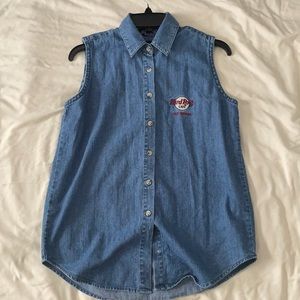 Vintage Hard Rock Cafe Jean Vest